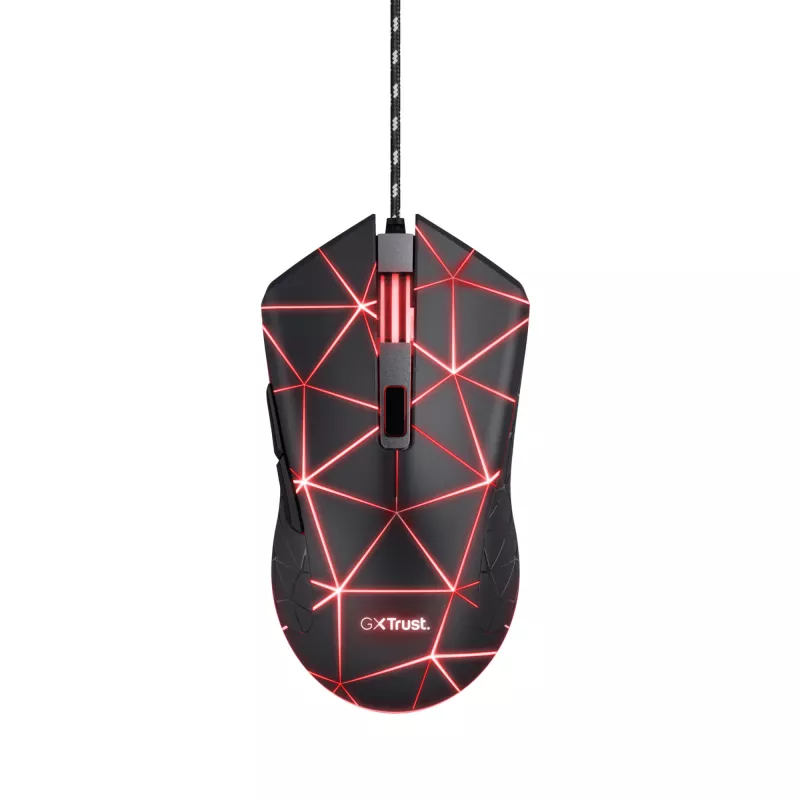 Pelė Trust GXT 133 Locx Gaming, Dešinei rankai, USB Type-A, Optinė, 4000 DPI