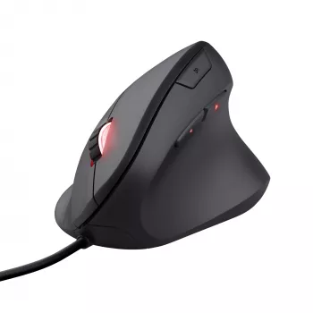 Pelė Trust GXT 144 Rexx, žaidimų, dešinei rankai, vertikali, USB Type-A, optinė, 10000 DPI