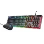 Trust GXT 838 Azor žaidimų klaviatūra su pele, USB, RGB apšvietimas, juoda
