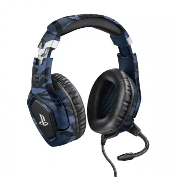 Trust GXT 488 Forze PS4 ausinės su laidu, ausinė juosta, žaidimams, juoda, mėlyna