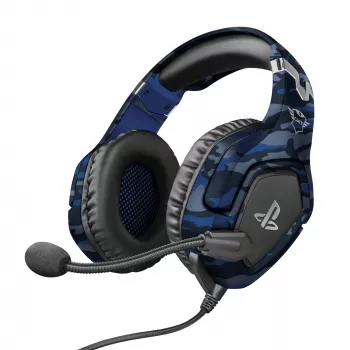 Trust GXT 488 Forze PS4 ausinės su laidu, ausinė juosta, žaidimams, juoda, mėlyna
