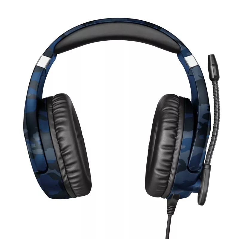 Trust GXT 488 Forze PS4 ausinės su laidu, ausinė juosta, žaidimams, juoda, mėlyna