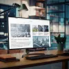 StarTech.com 24 colių 16:9 mėlynos šviesos filtras, ekrano filtras 24 colių monitoriui, mažina akių nuovargį, dvigubo montavimo galimybės, TAA atitikmuo