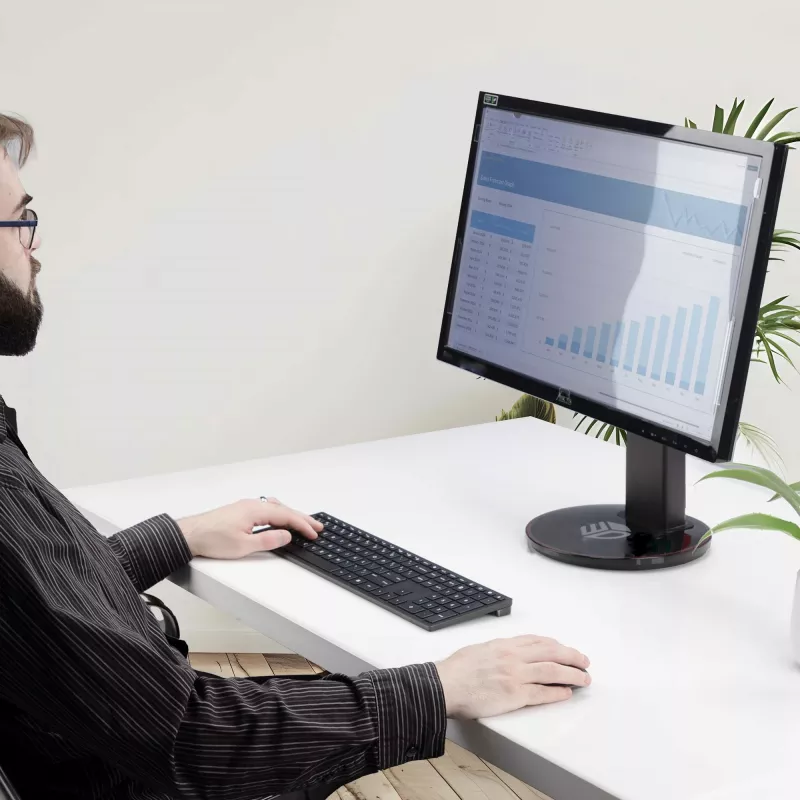 StarTech.com 24 colių 16:9 mėlynos šviesos filtras, ekrano filtras 24 colių monitoriui, mažina akių nuovargį, dvigubo montavimo galimybės, TAA atitikmuo