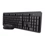 Trust Ody II belaidė klaviatūra su pele, RF, QWERTY, juoda