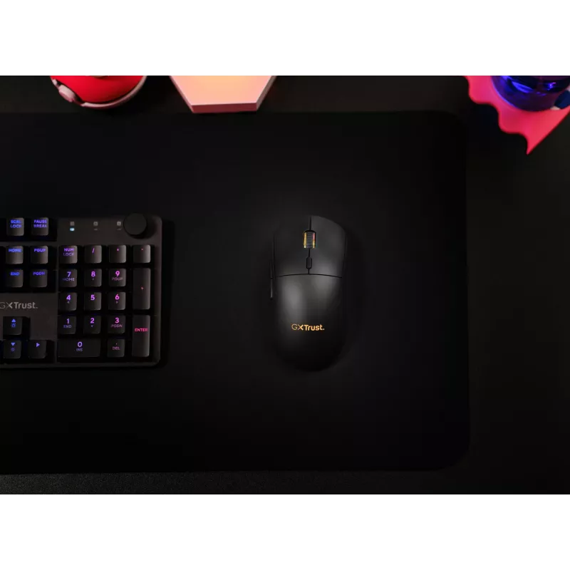 Trust GXT 927 Redex+ pelė žaidimams Dešinei rankai RF belaidė + USB Type-A Lazerinė 25600 DPI
