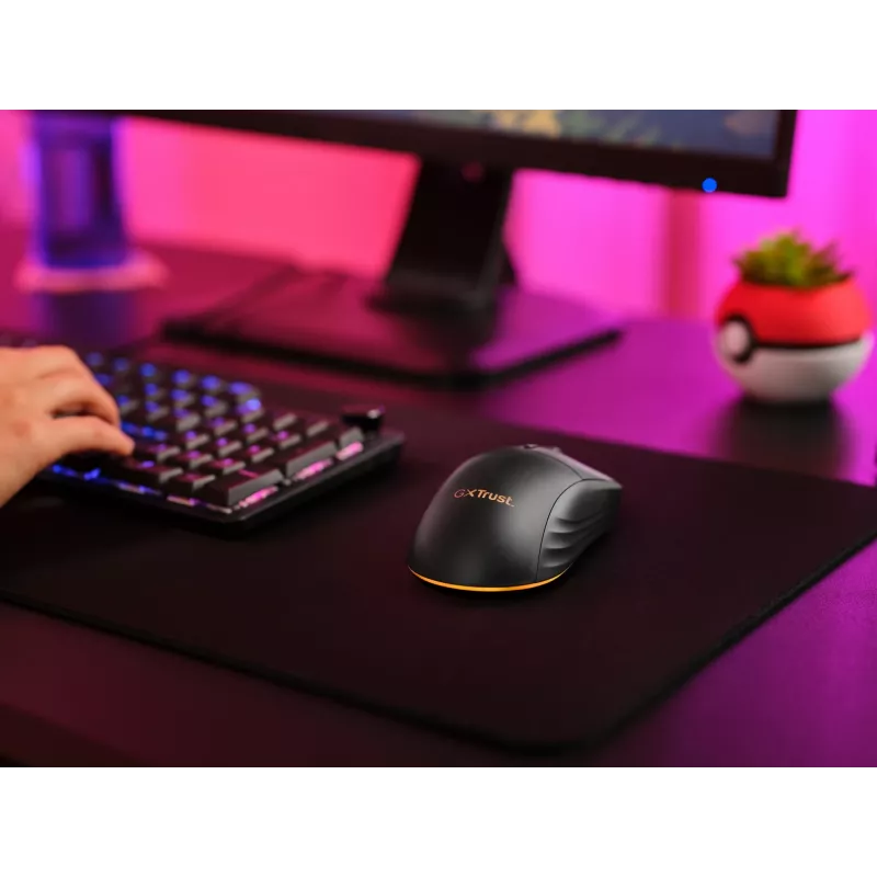 Trust GXT 927 Redex+ pelė žaidimams Dešinei rankai RF belaidė + USB Type-A Lazerinė 25600 DPI