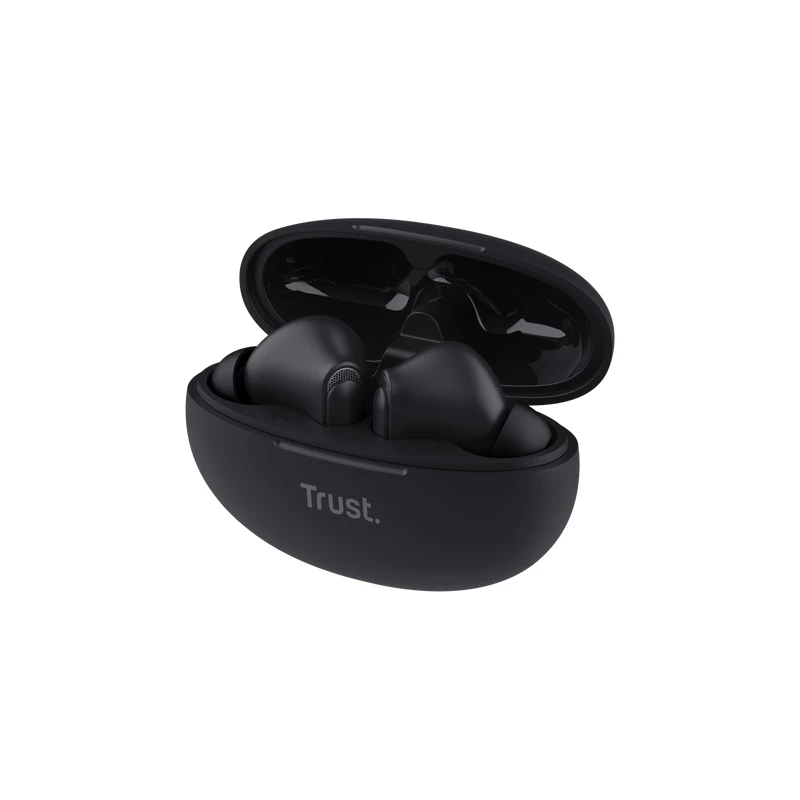 Trust Yavi belaidžiai ausinukai TWS, ENC triukšmo slopinimas, USB Type-C, juodi