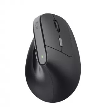 Trust TM-270 vertikali belaidė optinė pelė, 2400 DPI, 6 mygtukai, RF Wireless, juoda