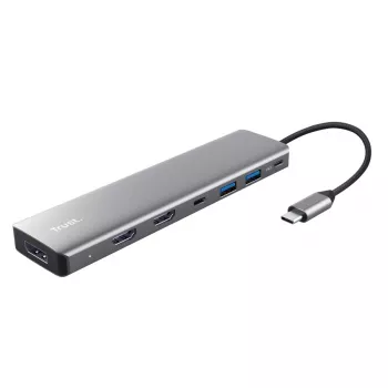 Trust 25661 USB Type-C stotelė su HDMI ir USB 3.2 Gen 1, aliuminis