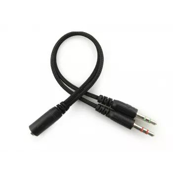 Sandberg MiniJack Headset Saver, laidinis, skambučiams/muzikai, 20-20000 Hz, 71 g, ausinės, juodos