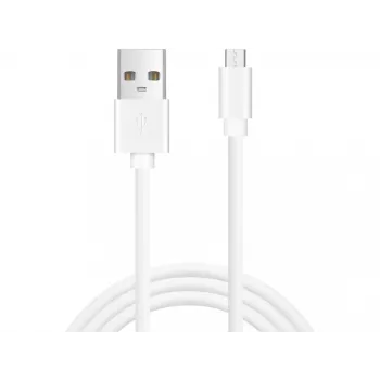 Sandberg MicroUSB Sync/Charge 1m SAVER, 1 m, Micro-USB A, USB A, balta