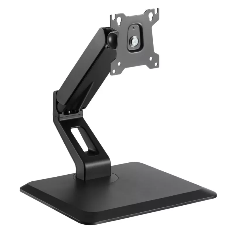 Techly ICA-LCD 35TS stalinis laikiklis lietimui jautriems monitoriams, 17–32 colių, ne daugiau 10 kg, VESA 75x75/100x100, dujinė spyruoklė, juodos spalvos