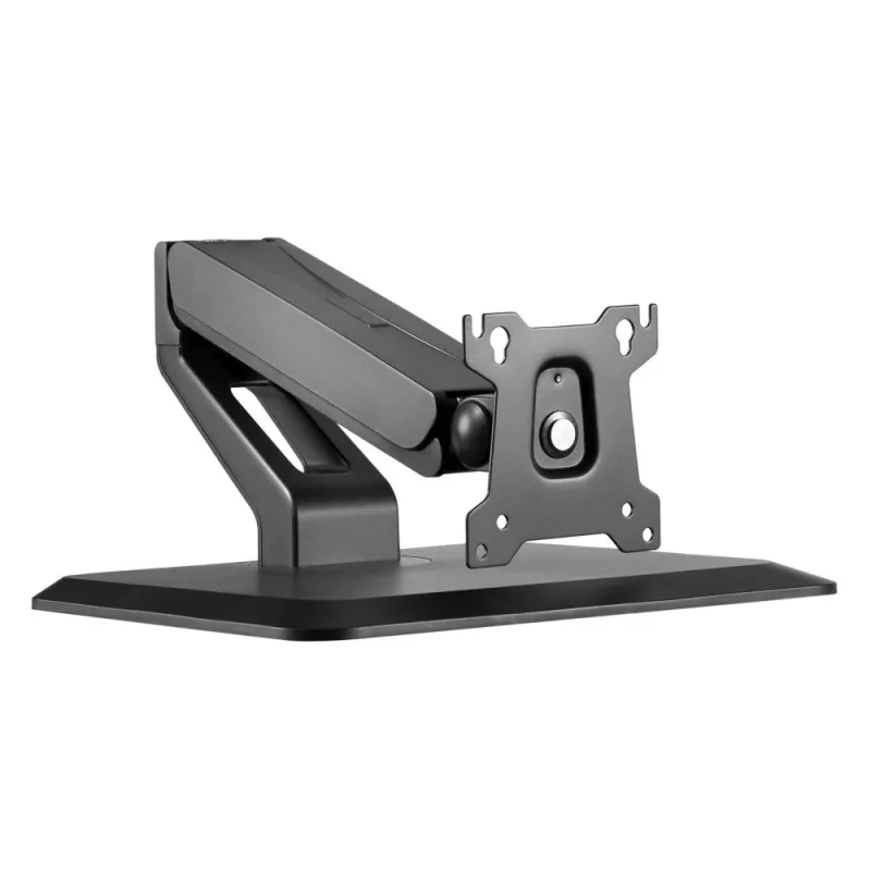 Techly ICA-LCD 35TS stalinis laikiklis lietimui jautriems monitoriams, 17–32 colių, ne daugiau 10 kg, VESA 75x75/100x100, dujinė spyruoklė, juodos spalvos