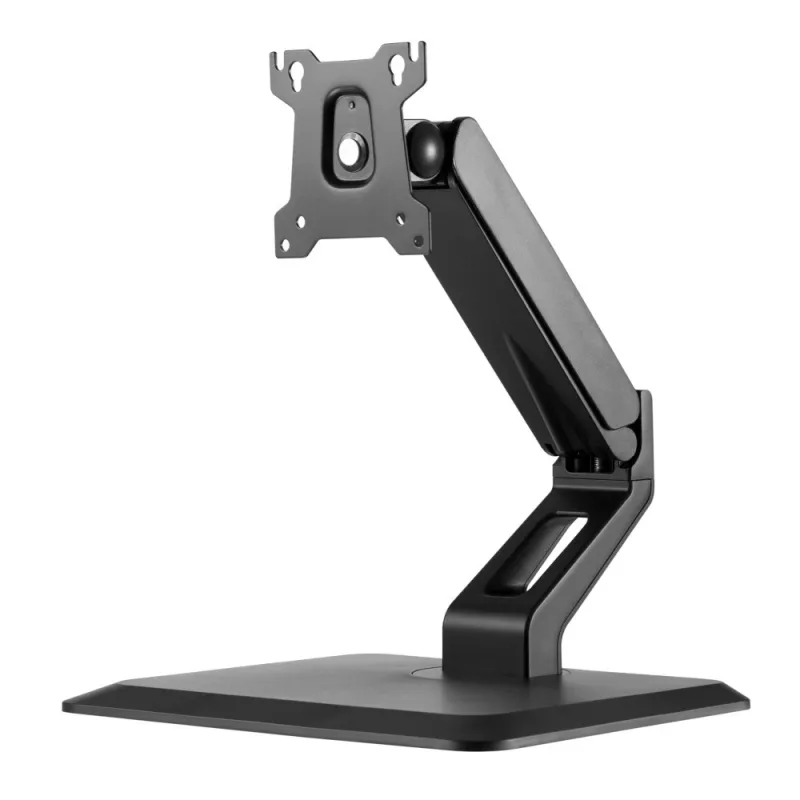 Techly ICA-LCD 35TS stalinis laikiklis lietimui jautriems monitoriams, 17–32 colių, ne daugiau 10 kg, VESA 75x75/100x100, dujinė spyruoklė, juodos spalvos