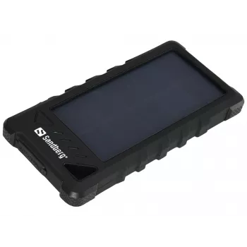 Sandberg Outdoor Solar Powerbank 16000, 16000 mAh, Li-Ion, juoda