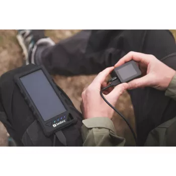 Sandberg Outdoor Solar Powerbank 16000, 16000 mAh, Li-Ion, juoda