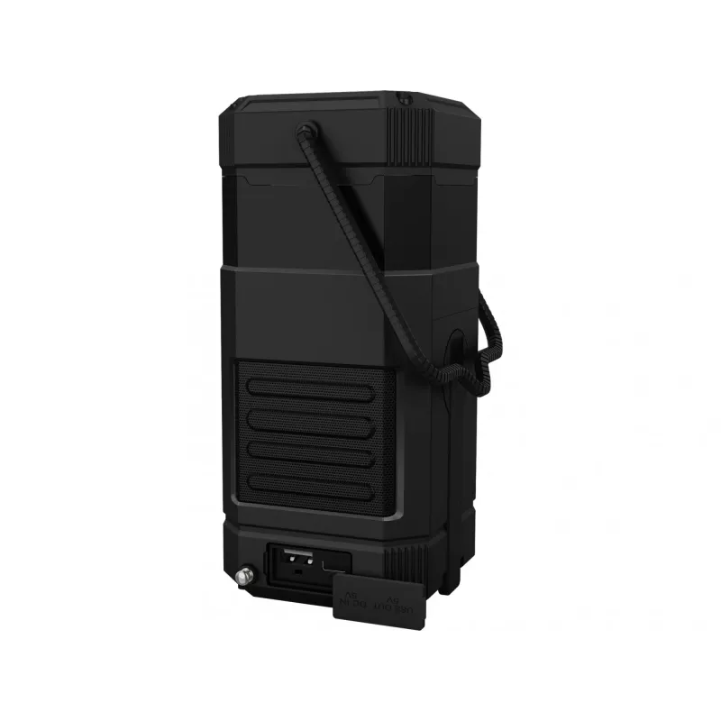 Sandberg Survivor Lantern All-in1 10000, baterijomis maitinamas kempingo žibintas, juodas, IPX5, LED, USB C, baterija