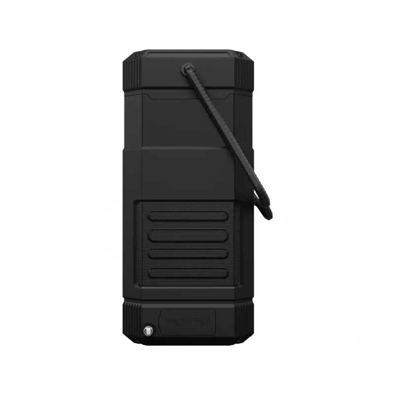 Sandberg Survivor Lantern All-in1 10000, baterijomis maitinamas kempingo žibintas, juodas, IPX5, LED, USB C, baterija