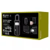 Sandberg Survivor Lantern All-in1 10000, baterijomis maitinamas kempingo žibintas, juodas, IPX5, LED, USB C, baterija