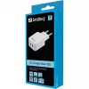 Sandberg AC Charger Dual USB 2.4+1A EU, vidinis, AC, USB, 5 V, juoda, balta