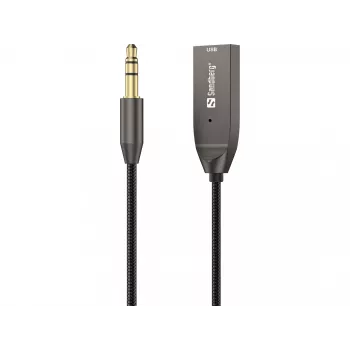 Sandberg Wireless Audio Link USB, belaidis garso adapteris, USB, A2DP, AVRCP, HFP, 10 m, juodas