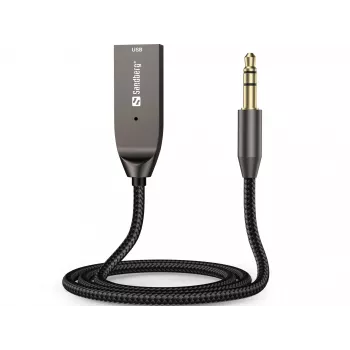 Sandberg Wireless Audio Link USB, belaidis garso adapteris, USB, A2DP, AVRCP, HFP, 10 m, juodas