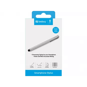 Sandberg Smartphone Stylus – sidabrinis rašiklis išmaniesiems telefonams