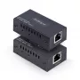 HDMI prailgintuvas per CAT5e/CAT6, 4K 60Hz, iki 60 m, siųstuvas ir imtuvas, maitinimas per kabelį, kompaktiškas