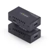 HDMI prailgintuvas per CAT5e/CAT6, 4K 60Hz, iki 60 m, siųstuvas ir imtuvas, maitinimas per kabelį, kompaktiškas