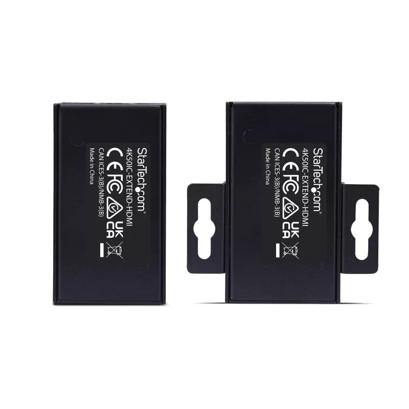 HDMI prailgintuvas per CAT5e/CAT6, 4K 60Hz, iki 60 m, siųstuvas ir imtuvas, maitinimas per kabelį, kompaktiškas