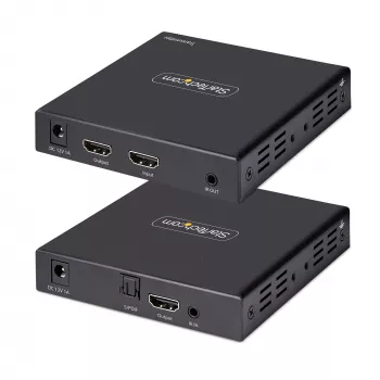 StarTech.com 4K70IC-EXTEND-HDMI HDMI prailgintuvas AV siųstuvas ir imtuvas Juodas