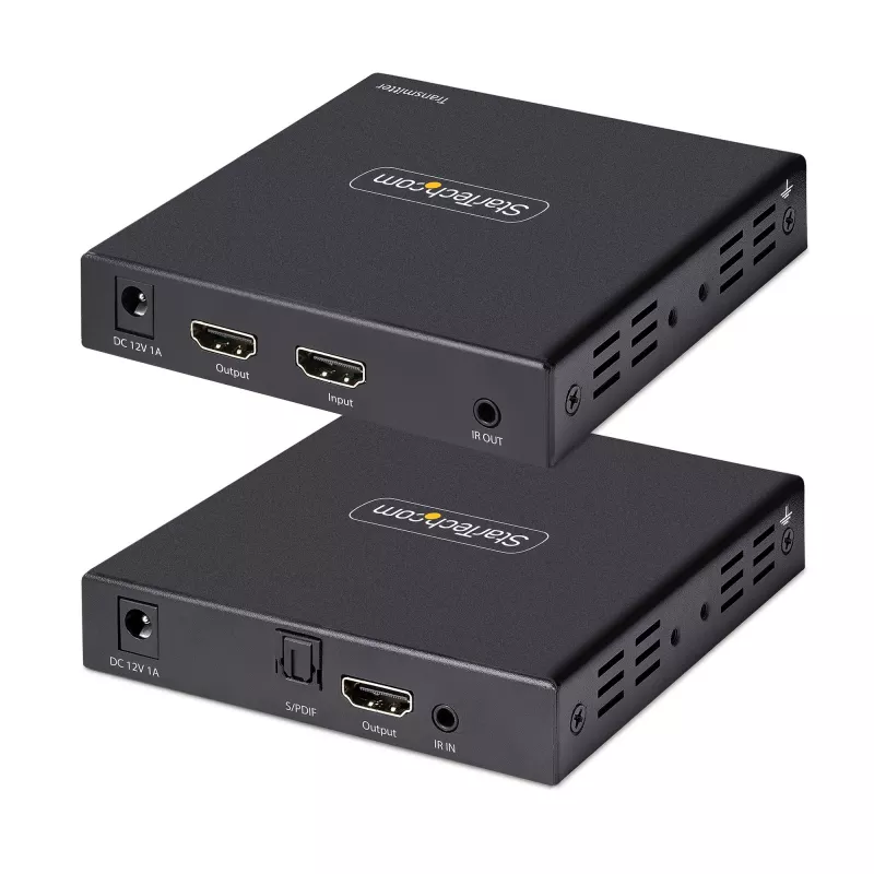 StarTech.com 4K70IC-EXTEND-HDMI HDMI prailgintuvas AV siųstuvas ir imtuvas Juodas