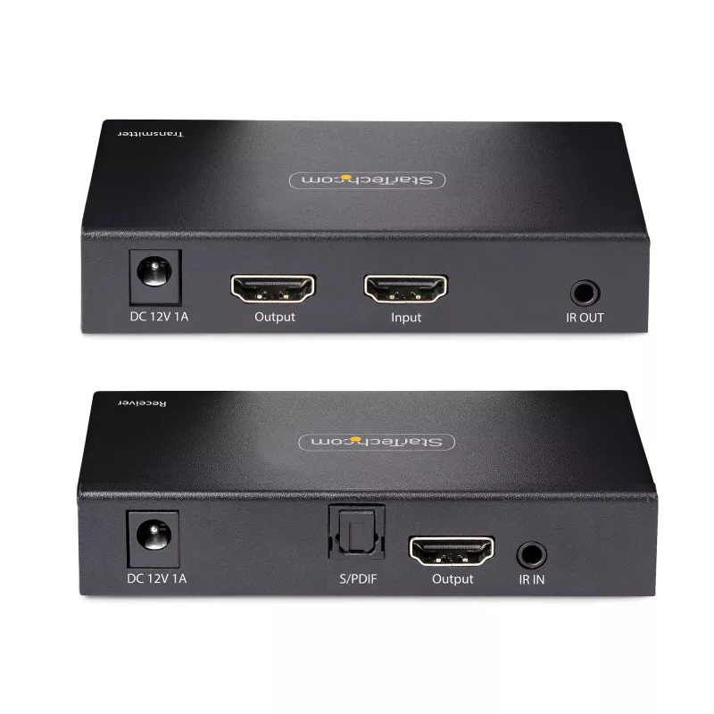 StarTech.com 4K70IC-EXTEND-HDMI HDMI prailgintuvas AV siųstuvas ir imtuvas Juodas