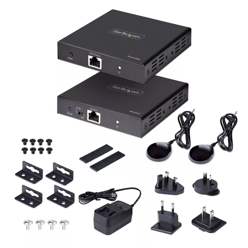 StarTech.com 4K70IC-EXTEND-HDMI HDMI prailgintuvas AV siųstuvas ir imtuvas Juodas