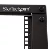 StarTech.com 4 stulpų 12U mobilus atviro rėmo serverių stovas, keturių stulpų 19 colių tinklo stovas su ratukais, riedantis stovas su reguliuojamu gyliu kompiuterinei/AV/duomenų/IT įrangai – ratukai, niveliavimo kojelės arba tvirtinimas prie grindų
