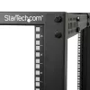StarTech.com 4-Post 25U mobilus atviro rėmo serverio stovas, keturių stulpų 19 colių tinklo stovas su ratukais, reguliuojamo gylio ritininis stovas kompiuterinei/AV/duomenų/IT įrangai – ratukai, išlyginimo kojelės arba tvirtinimas prie grindų