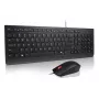 Lenovo Essential Wired Combo klaviatūra ir pelė, juoda, US Euro, USB