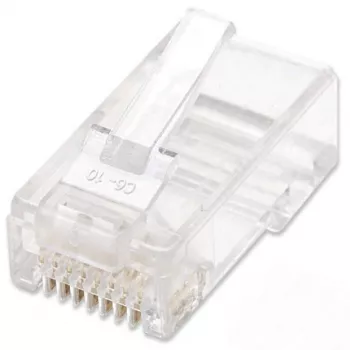 Intellinet RJ45 moduliniai kištukai, Cat6, UTP, 2 kontaktai, vytai gyslai, 15 µ auksuoti kontaktai, 100 vnt.