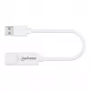 Manhattan USB-A Gigabit tinklo adapteris, baltas, 10/100/1000 Mbps, USB 3.0, Ethernet, RJ45, trejų metų garantija