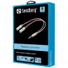 Sandberg keitiklis Dual-Single, 3,5 mm TRS, kištukas, lizdas, baltas