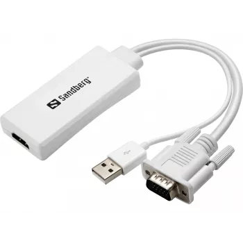 Sandberg VGA+Garso į HDMI keitiklis