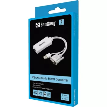 Sandberg VGA+Garso į HDMI keitiklis
