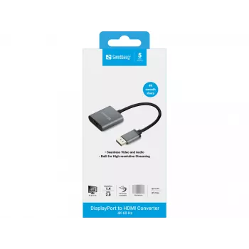 Sandberg DisplayPort 1.4 į HDMI 2.0 4K adapteris