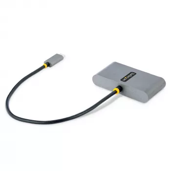 StarTech.com 4 prievadų USB-C centras su 100W maitinimo perdavimo funkcija - 2x USB-A + 2x USB-C - USB 3.0 5Gbps - 30 cm kabelis - nešiojamas USB Type-C į USB-A/C centras