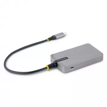 StarTech.com 3 prievadų USB-C centras su Ethernet - 3x USB-A prievadai, Gigabit Ethernet RJ45, USB 3.0 5Gbps, maitinamas iš magistralės, 1 pėdos/30 cm ilgio kabelis - nešiojamas nešiojamojo kompiuterio USB-C tipo centro adapteris su GbE