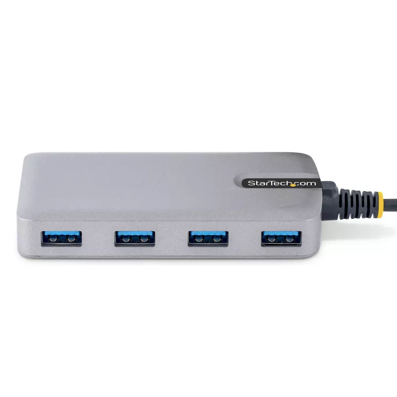 StarTech.com 4 prievadų USB-C šakotuvas - 5 Gbps - maitinamas iš magistralės - USB C į 4x USB-A šakotuvas su pasirenkamu papildomu maitinimo įvadu - nešiojamas stalinio / nešiojamojo kompiuterio USB šakotuvas - 30 cm laidas