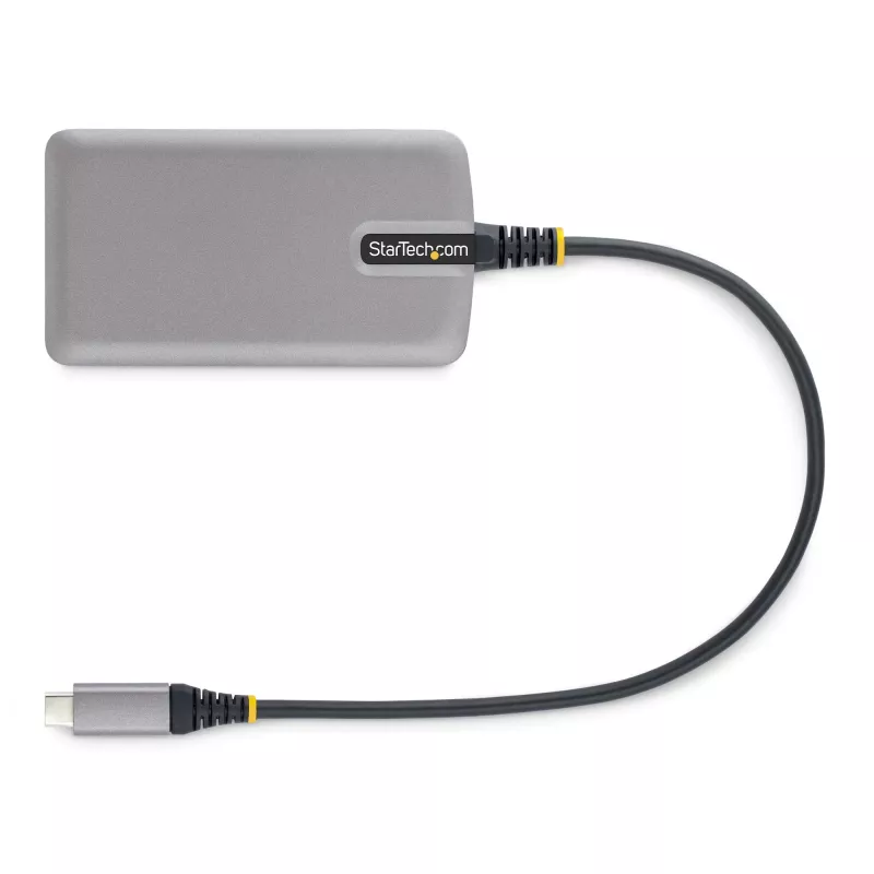 StarTech.com 4 prievadų USB-C šakotuvas - 5 Gbps - maitinamas iš magistralės - USB C į 4x USB-A šakotuvas su pasirenkamu papildomu maitinimo įvadu - nešiojamas stalinio / nešiojamojo kompiuterio USB šakotuvas - 30 cm laidas