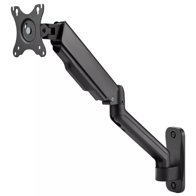 Techly ICA-LCD G112E sukiojamas sieninis monitoriaus laikiklis su dujų spyruokle, vienam 17-32 colių (43-81,3 cm) ekranui, 9 kg