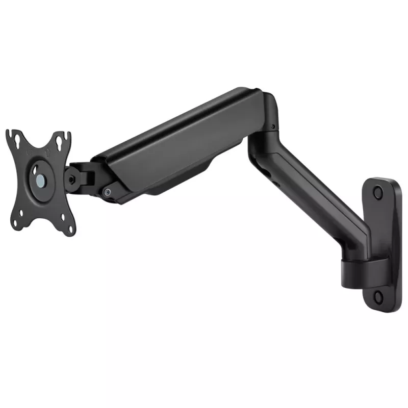 Techly ICA-LCD G112E sukiojamas sieninis monitoriaus laikiklis su dujų spyruokle, vienam 17-32 colių (43-81,3 cm) ekranui, 9 kg